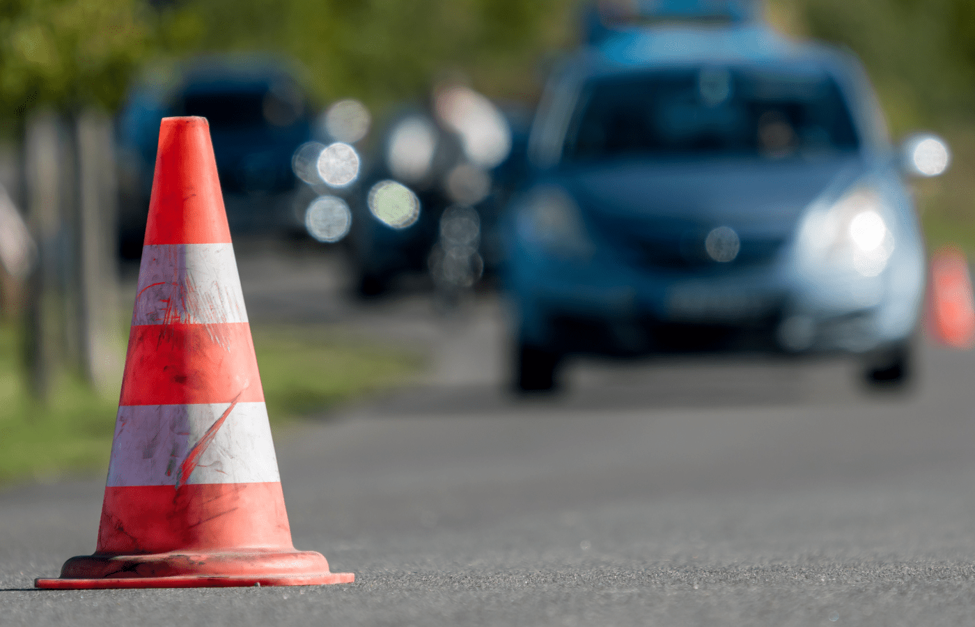 can running over a cone damage your car