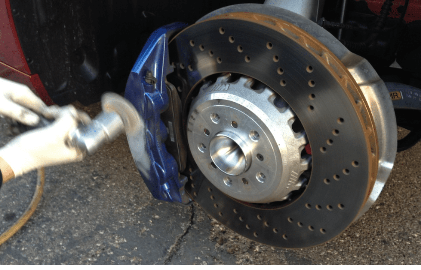 does brake fluid affect powder coating